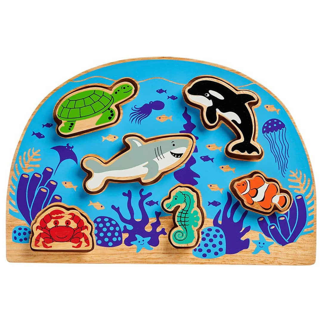 Lanka Kade Natural Wooden Sealife Shape Sorter Main Picture