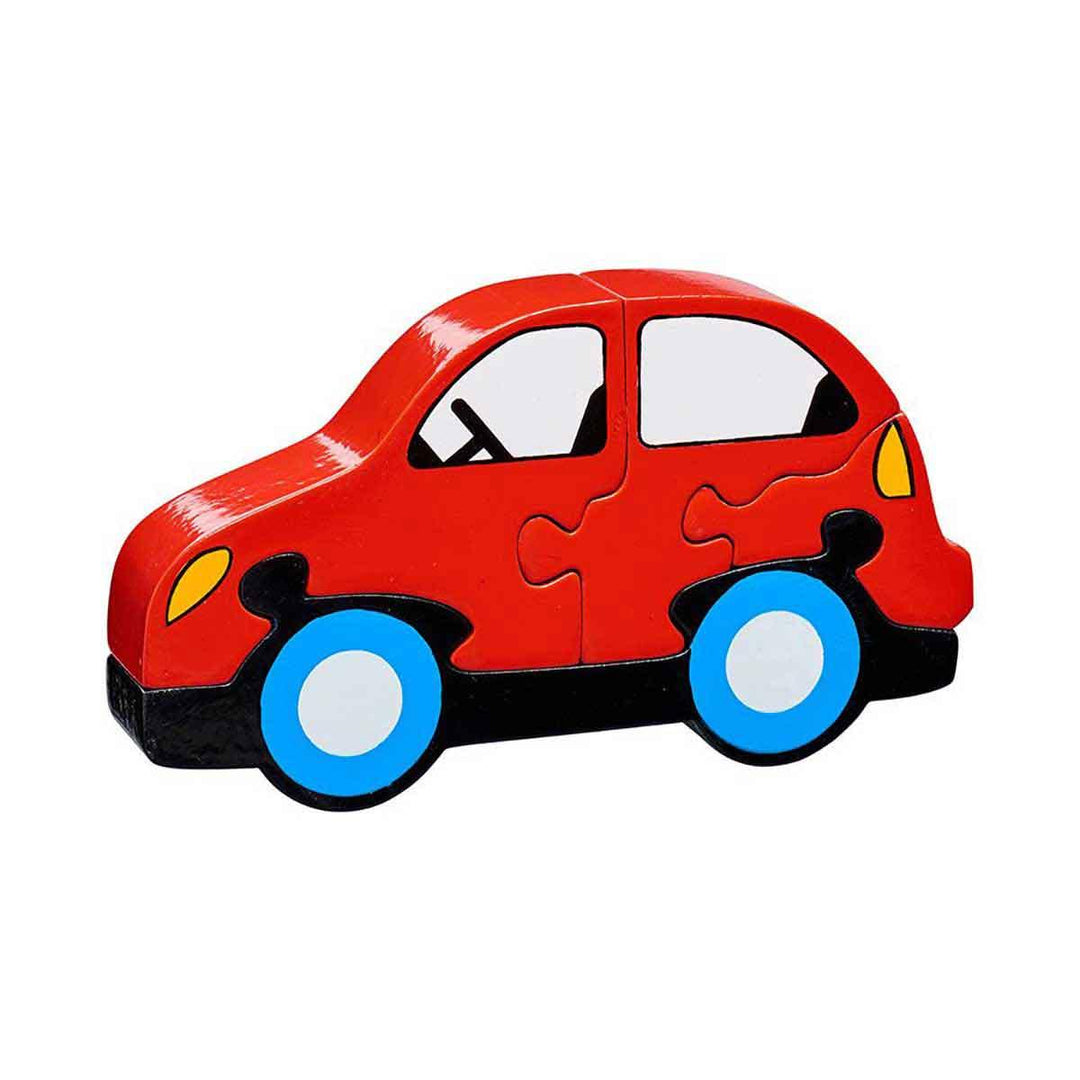 Lanka Kade Natural Wooden Simple Red Car Jigsaw Puzzle Main Picture