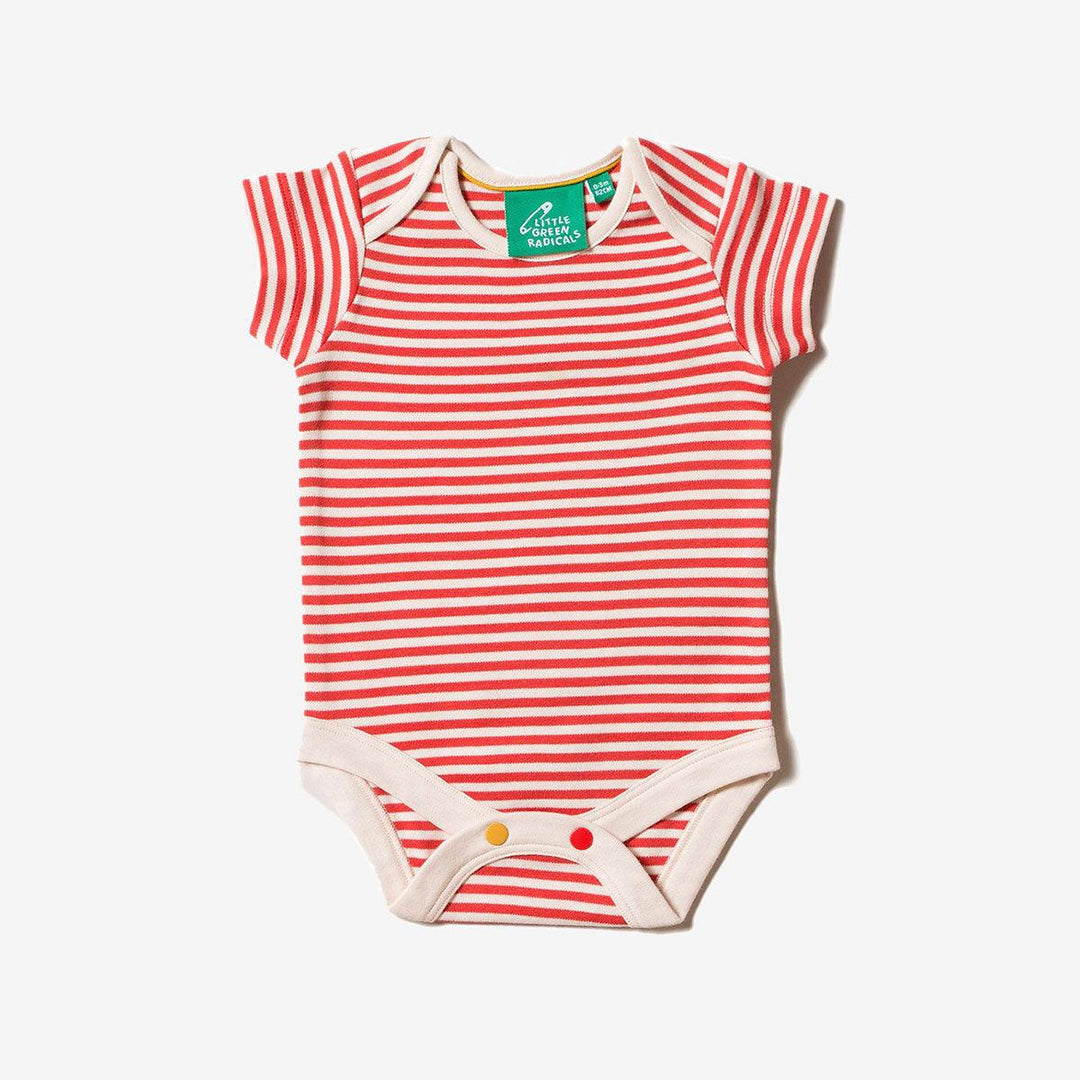 Little Green Radicals Fair Trade Organic Cotton Mermaid Starfish Baby Body Stripe Picture