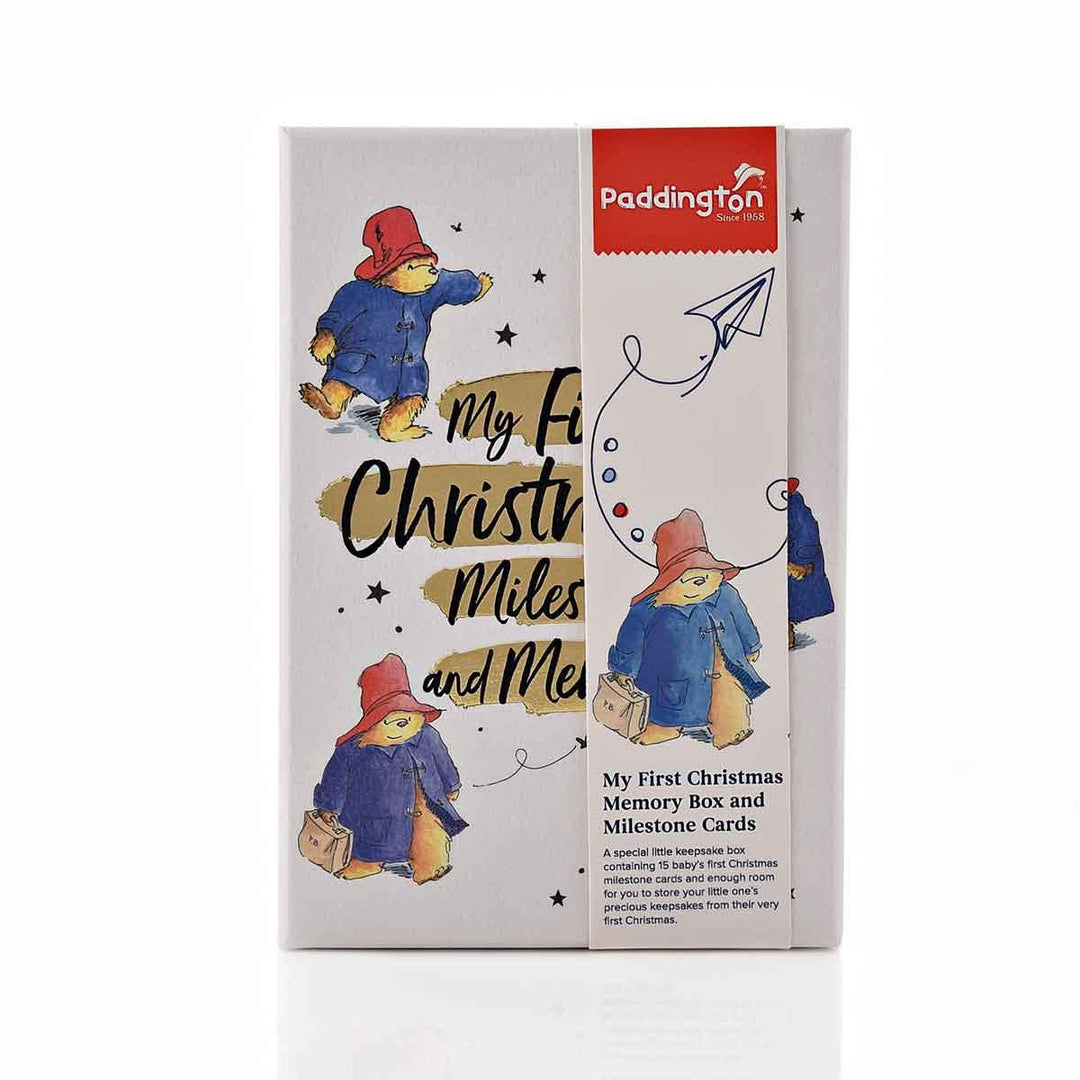 Paddington Bear My First Christmas Memory Box and Milestone Cards Set Packaging Picture