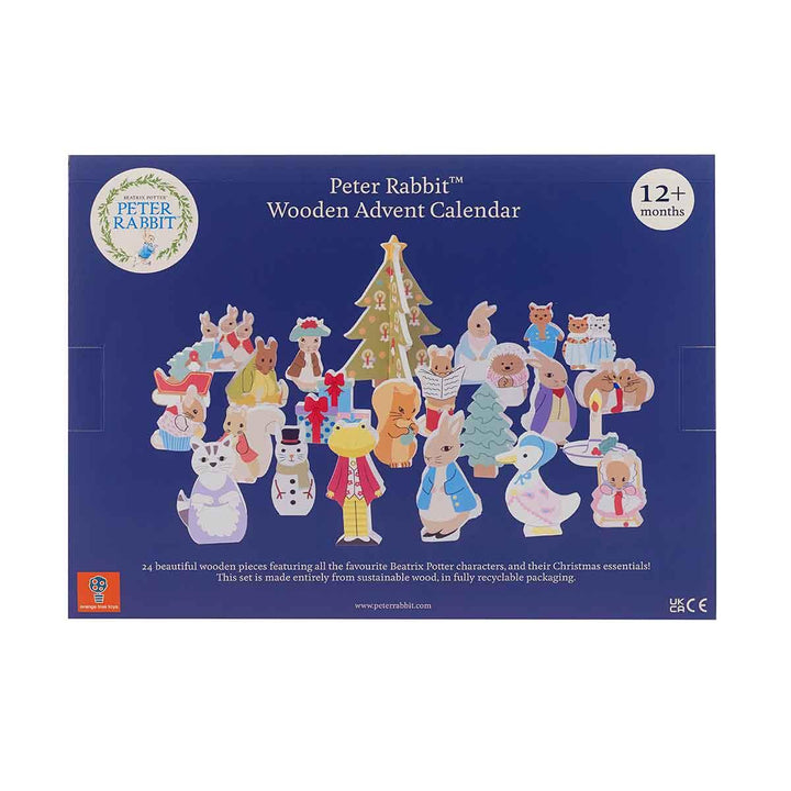 Orange Tree Toys Peter Rabbit Wooden Advent Calendar Back Picture