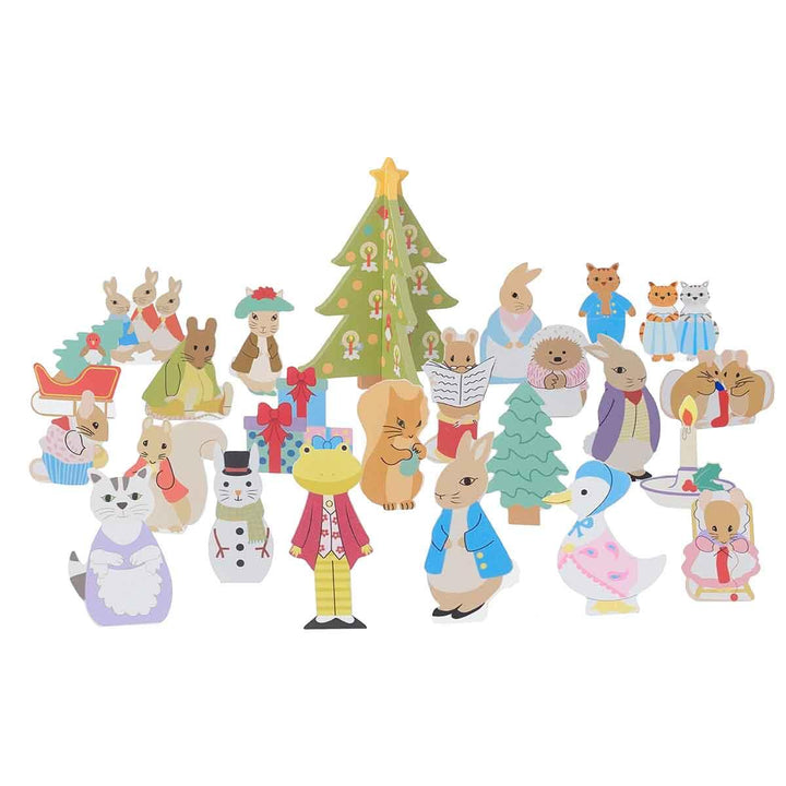 Orange Tree Toys Peter Rabbit Wooden Advent Calendar Figures Picture