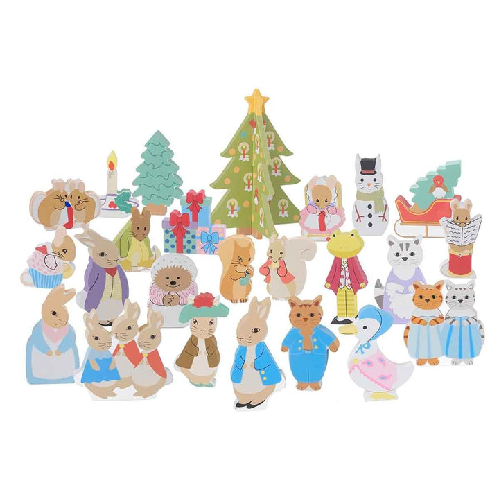 Orange Tree Toys Peter Rabbit Wooden Advent Calendar Figures Picture