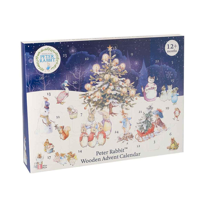 Orange Tree Toys Peter Rabbit Wooden Advent Calendar Box Side Picture