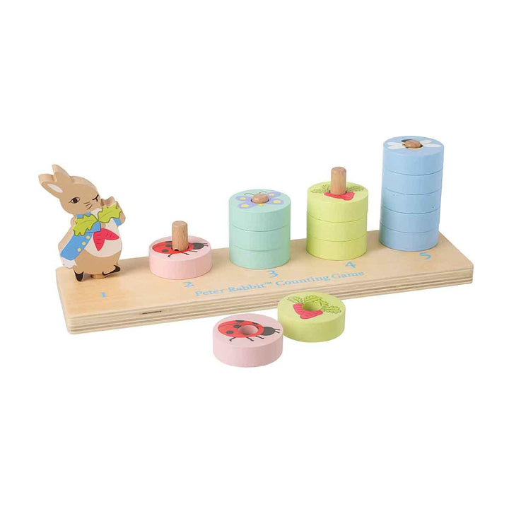 Orange Tree Toys Peter Rabbit Wooden Counting Game Details Picture