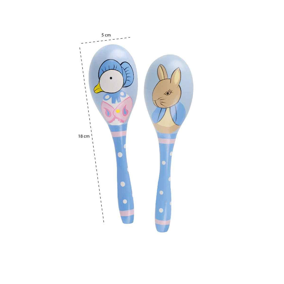 Orange Tree Toys Peter Rabbit Maraca Set Measurements Picture