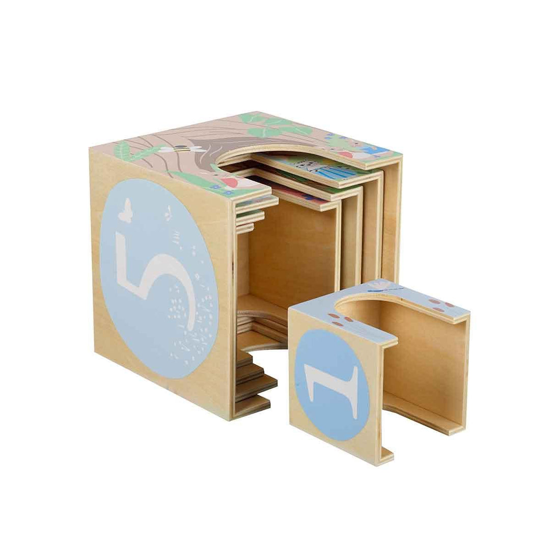 Orange Tree Toys Wooden Peter Rabbit Stacking Cubes Inside Each Other Picture