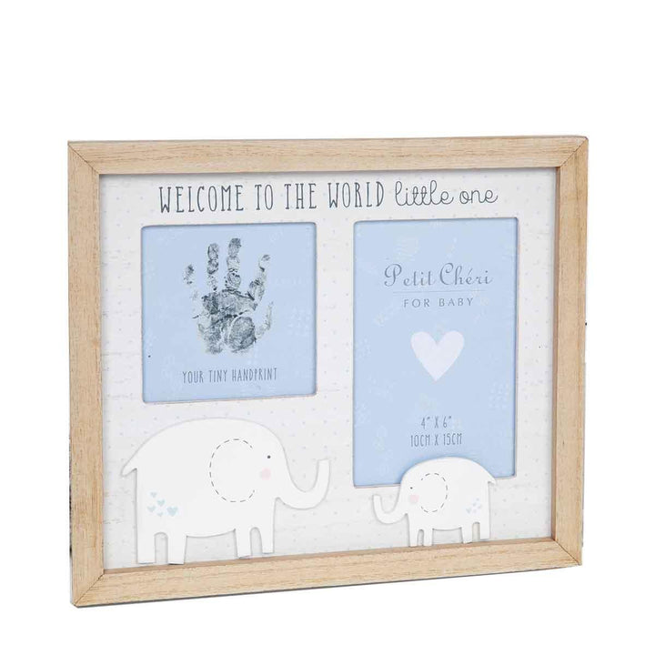 Petit Cheri Blue Hand Print and Photo Frame Main Picture