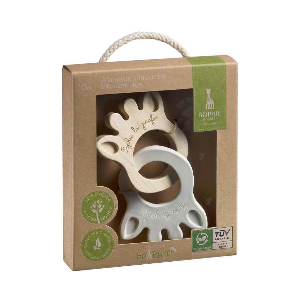 Sophie La Girafe So Pure Natural Rubber Silhouette Rings Teether Main Picture