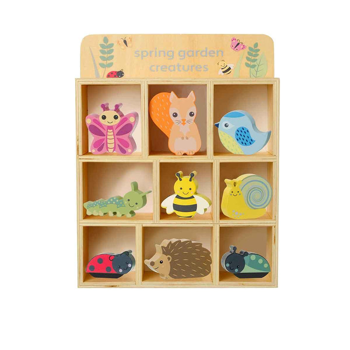 Orange Tree Toys Wooden Spring Garden Creatures and Shelf Main Picture