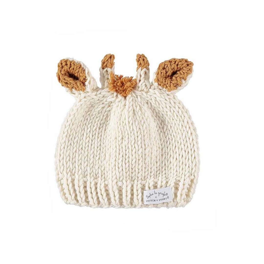 Stitch & Storey Merino Wool Sophie la Girafe Ivory Hat Picture