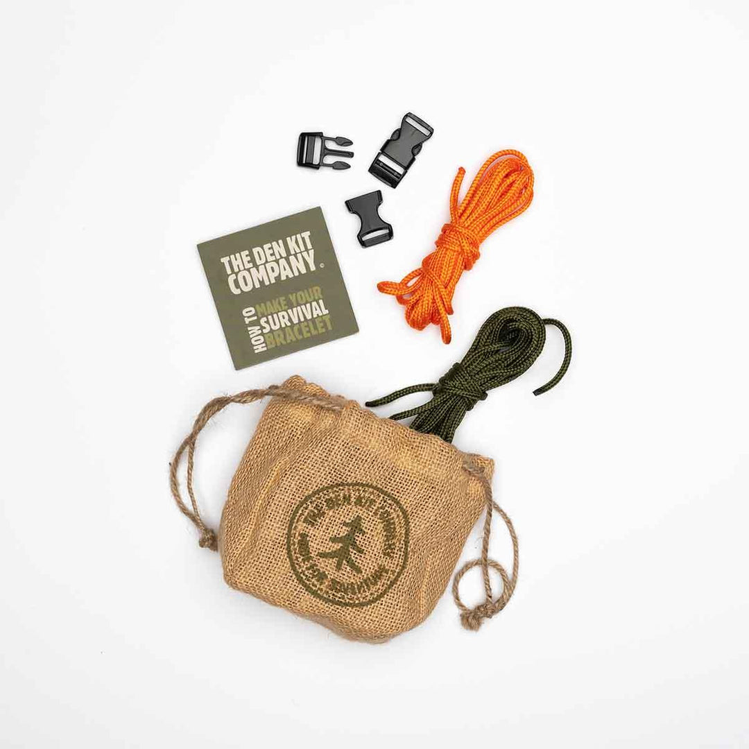 The Den Kit Company The Survival Bracelet Mini Activity Kit Details