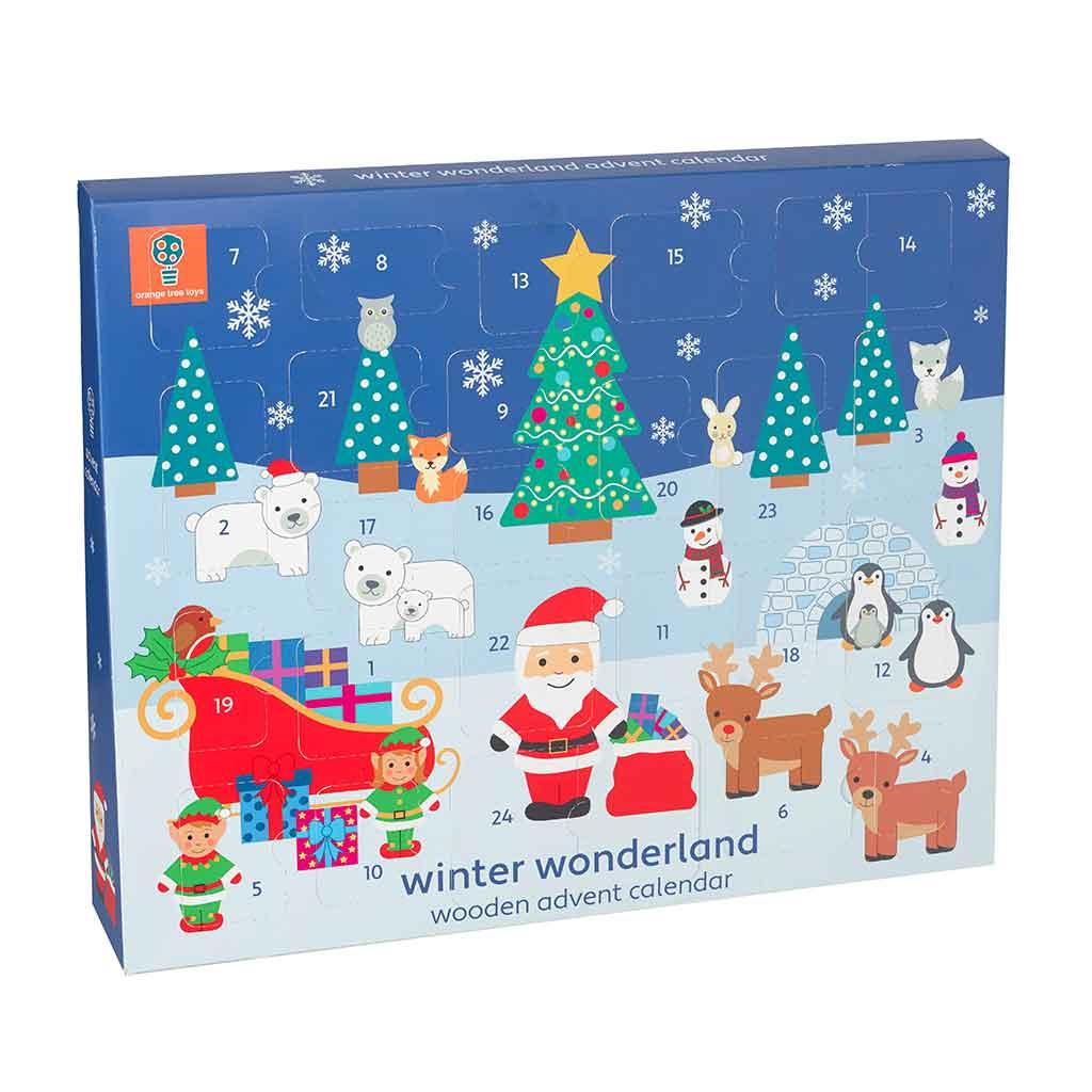 Orange Tree Toys Wooden Winter Wonderland Advent Calendar Main Picture